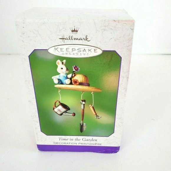 HALLMARK "TIME IN THE GARDEN" 2000 Keepsake Ornament Handcraft & Cast Metal NIB - Picture 1 of 6